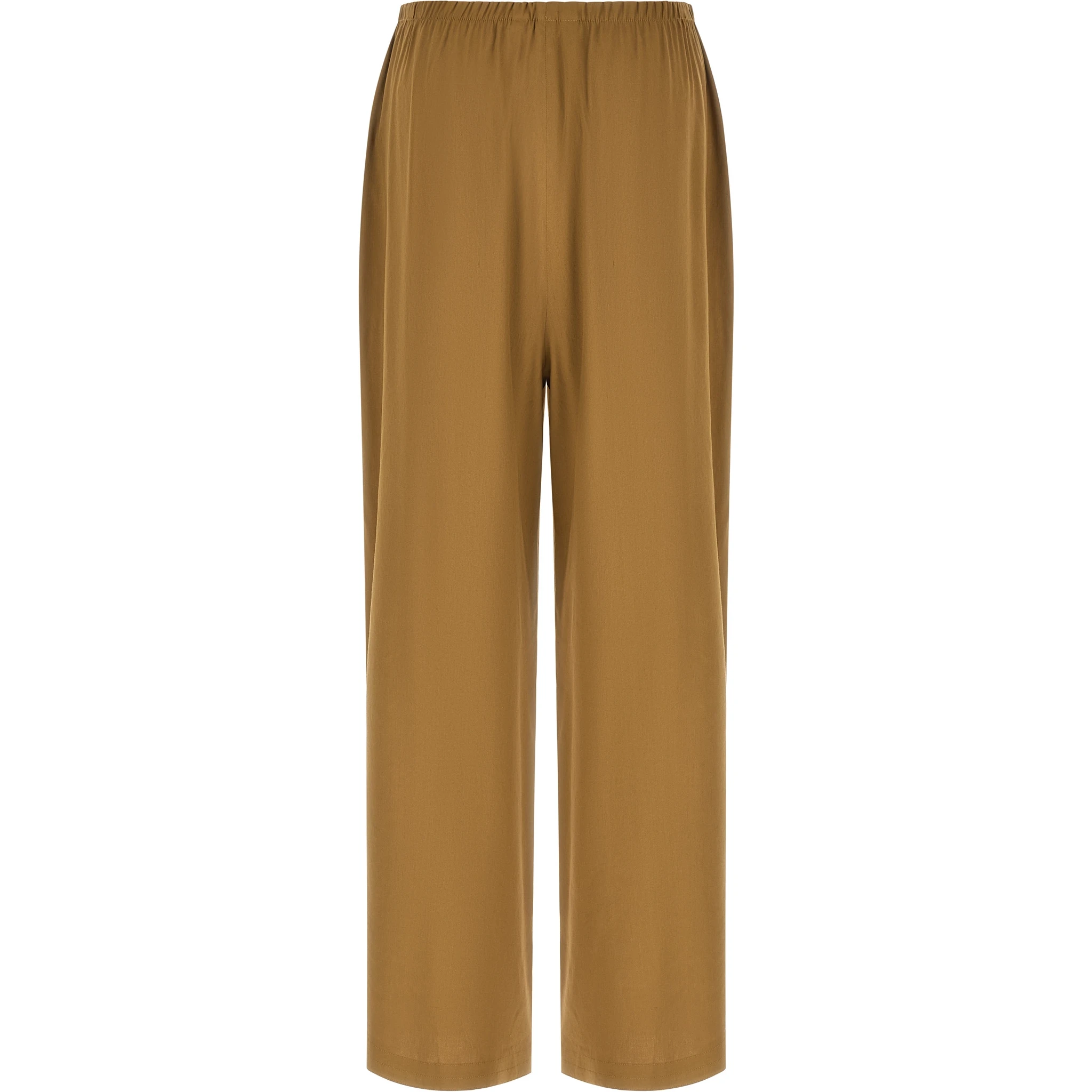Beige Linen Casual Pants