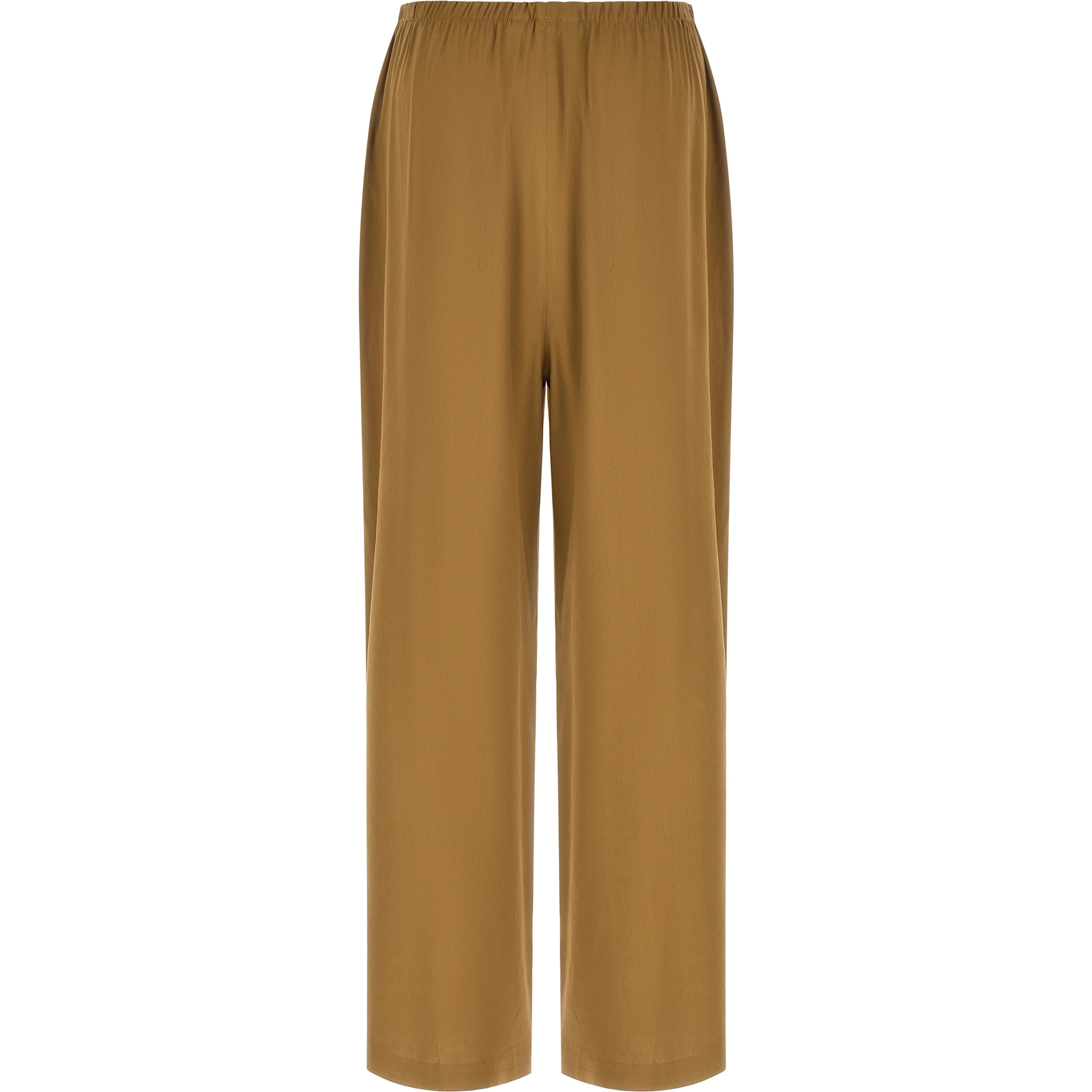 Beige Linen Casual Pants