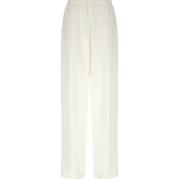 White Linen Casual Pants
