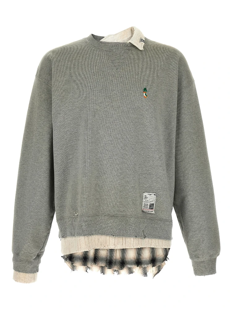 Gray Cotton Sweatshirt