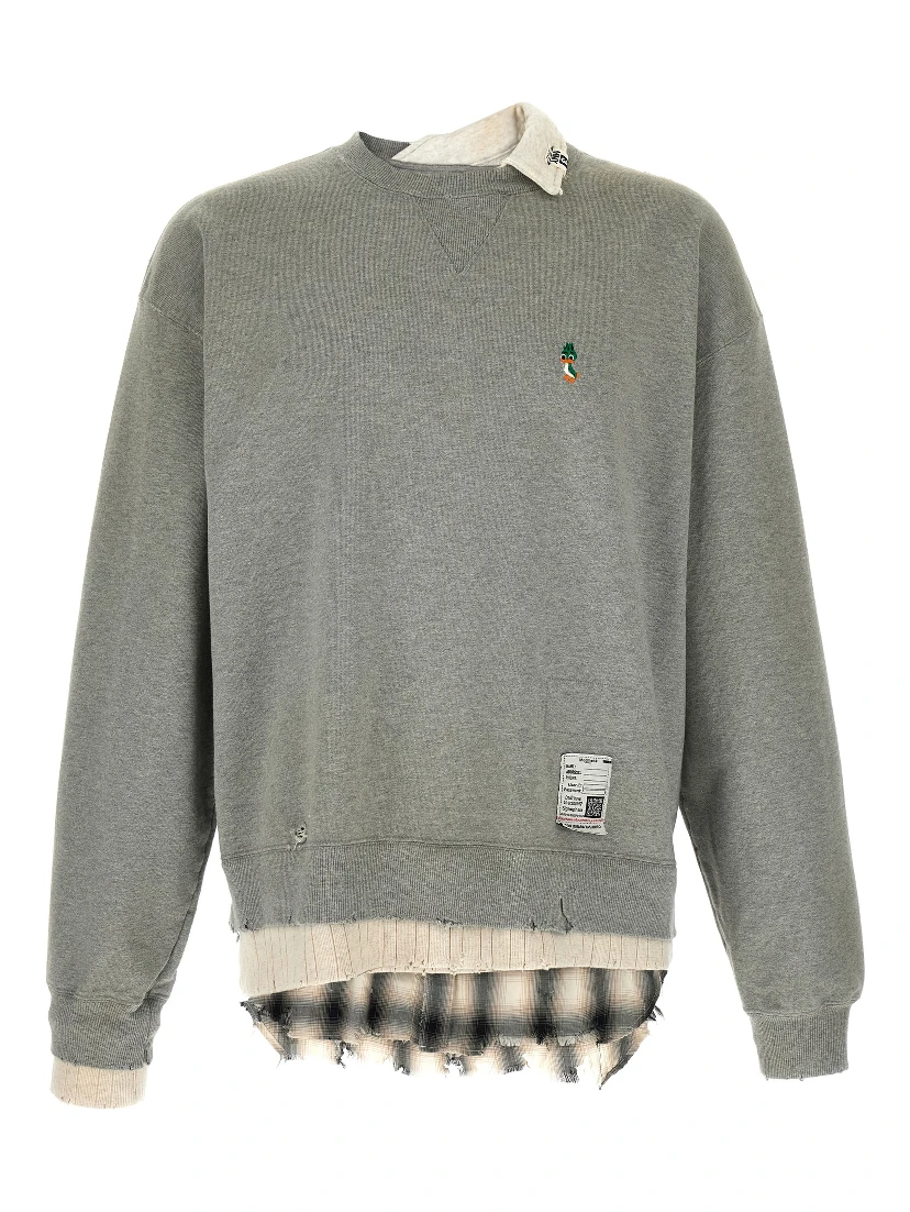 Gray Cotton Sweatshirt