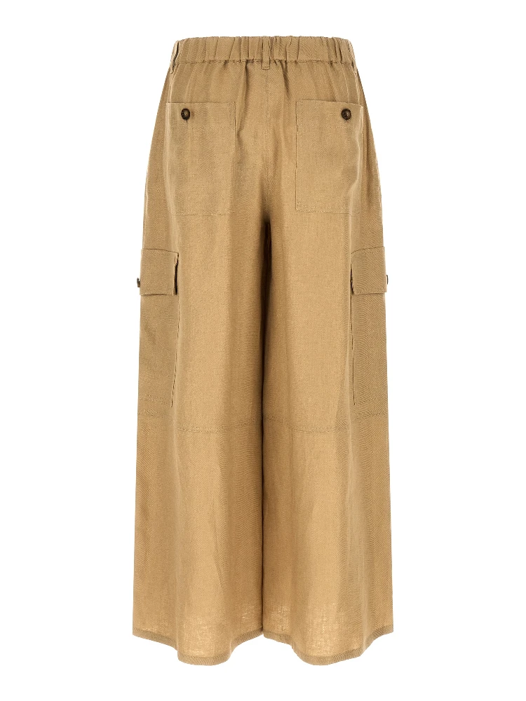 Beige Linen Cargo Pants alternative