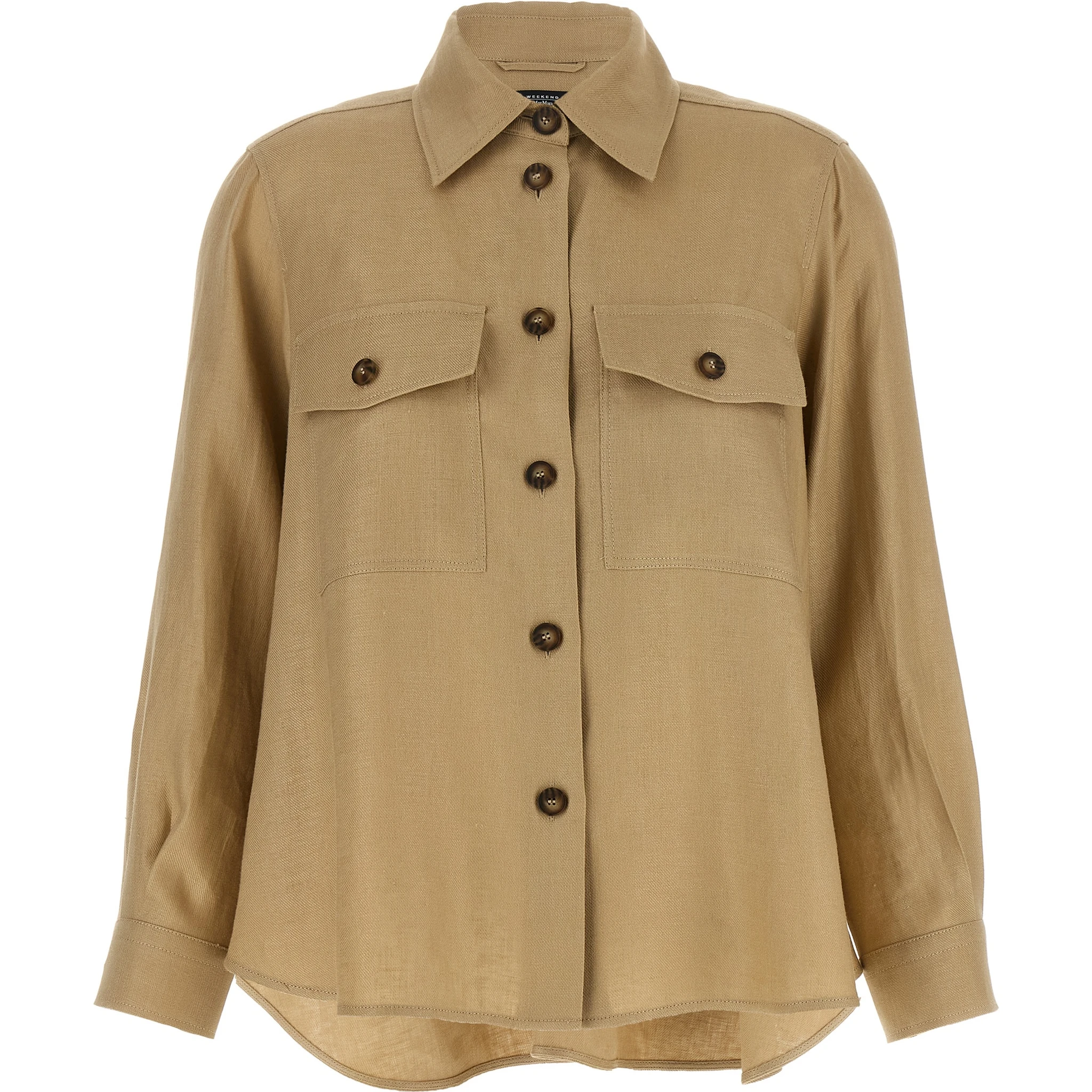 Beige Linen Blouse