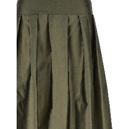 Bicolor Polyester Mini Skirt