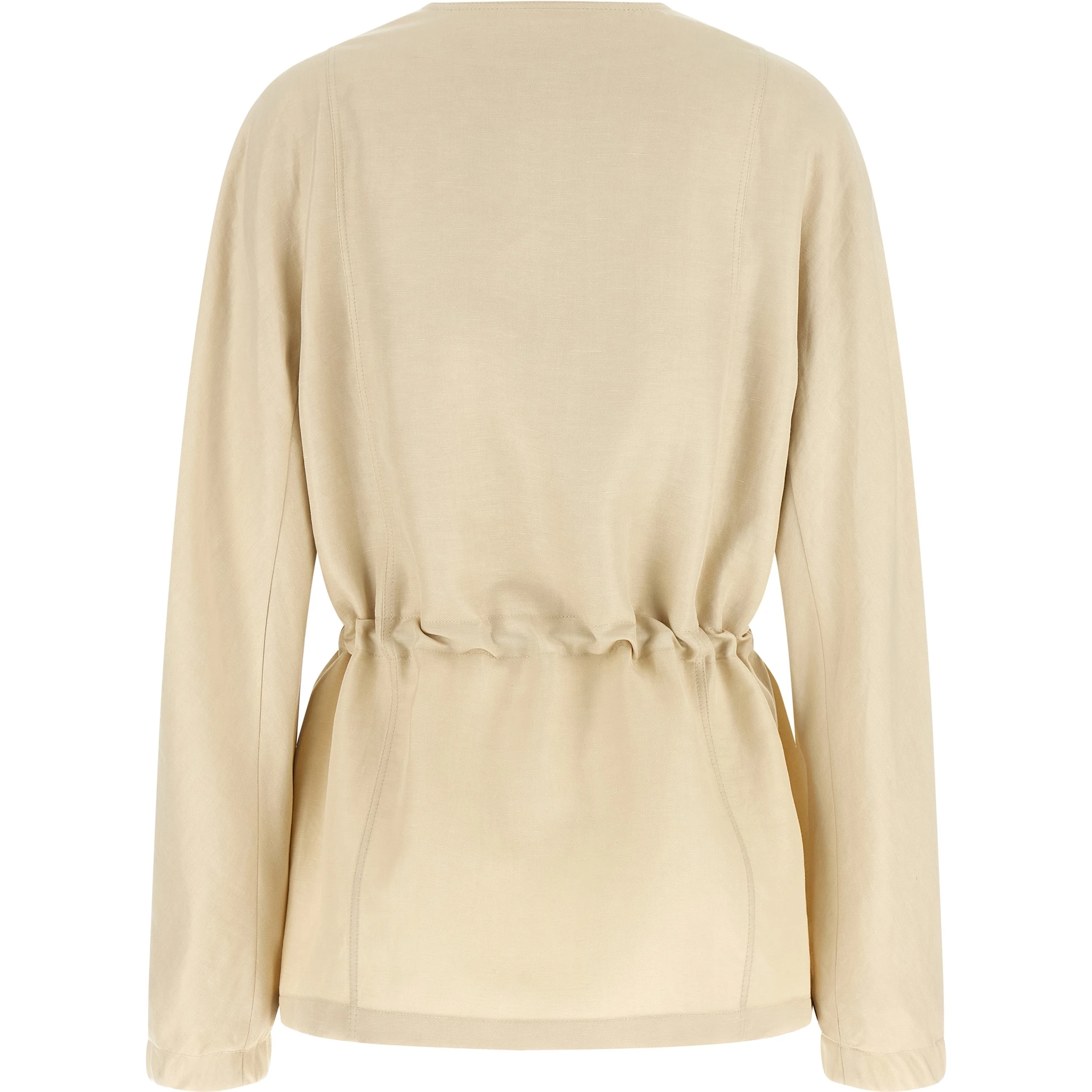 Beige Linen Blazer