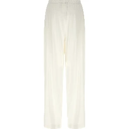 White Linen Casual Pants