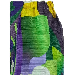Multicolor Polyester Casual Pants