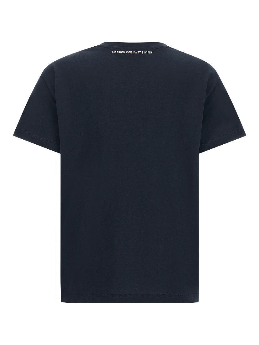 Blue Cotton T-Shirt