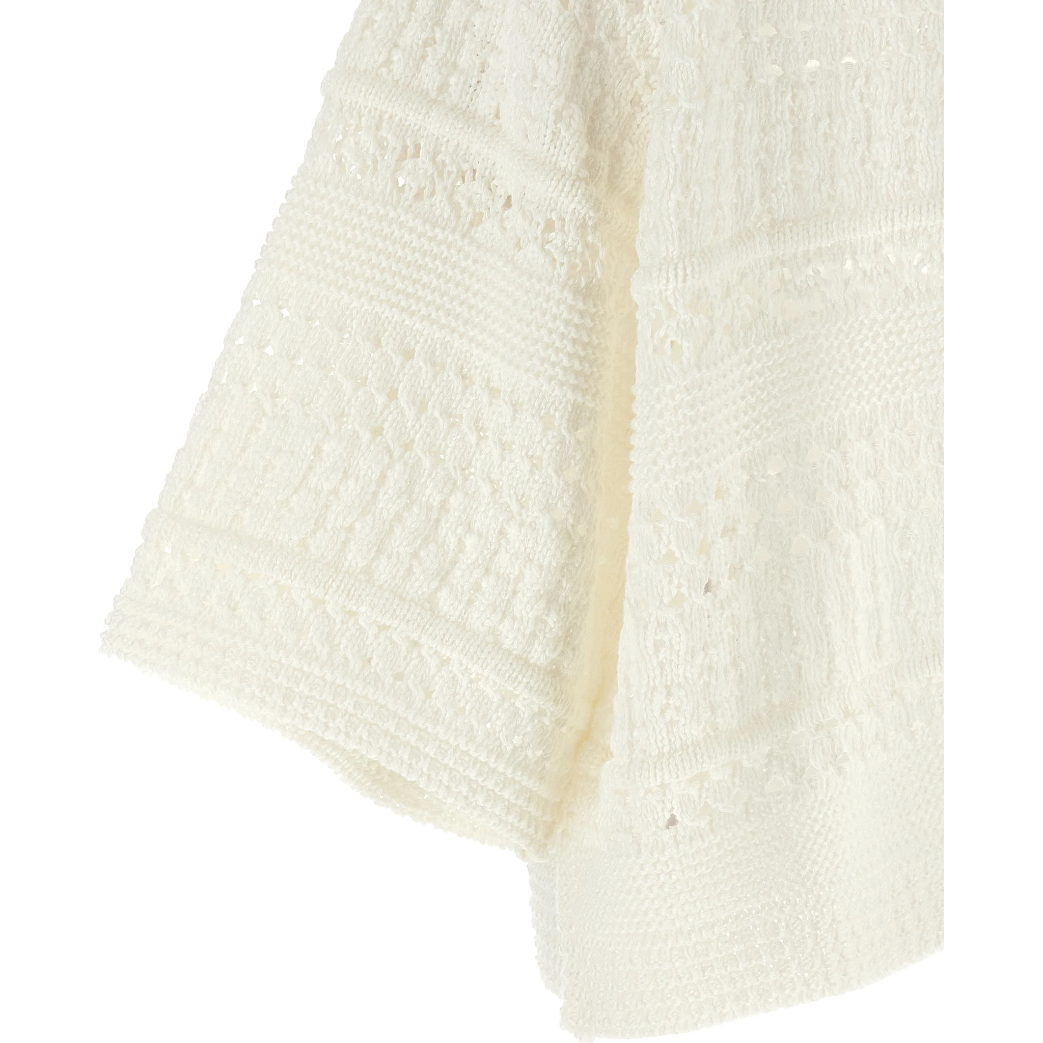 White Cotton Cardigan