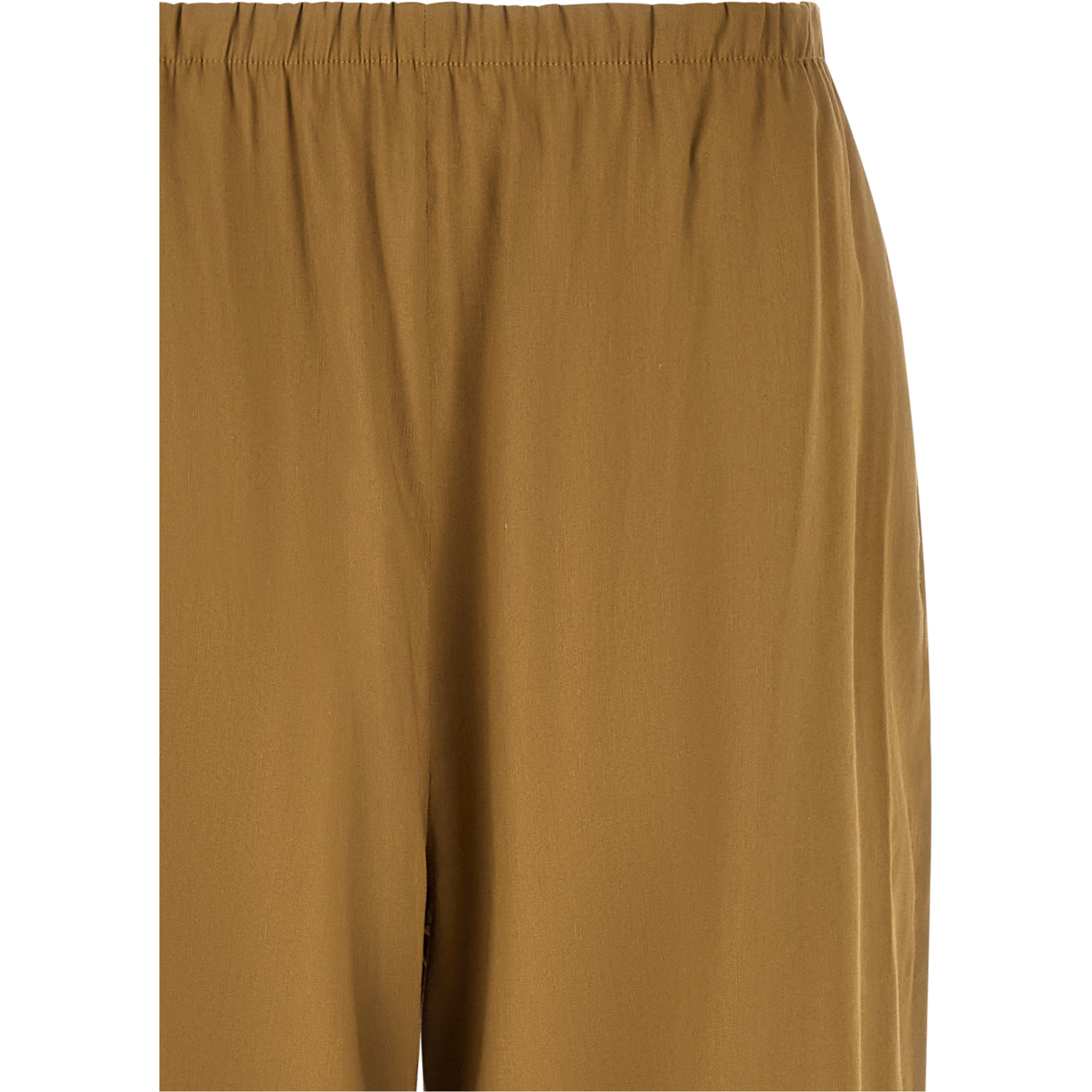 Beige Linen Casual Pants