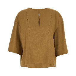Beige Linen Blouse
