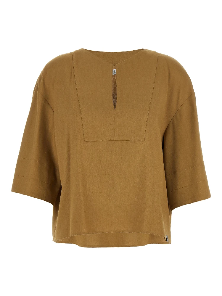 Beige Linen Blouse