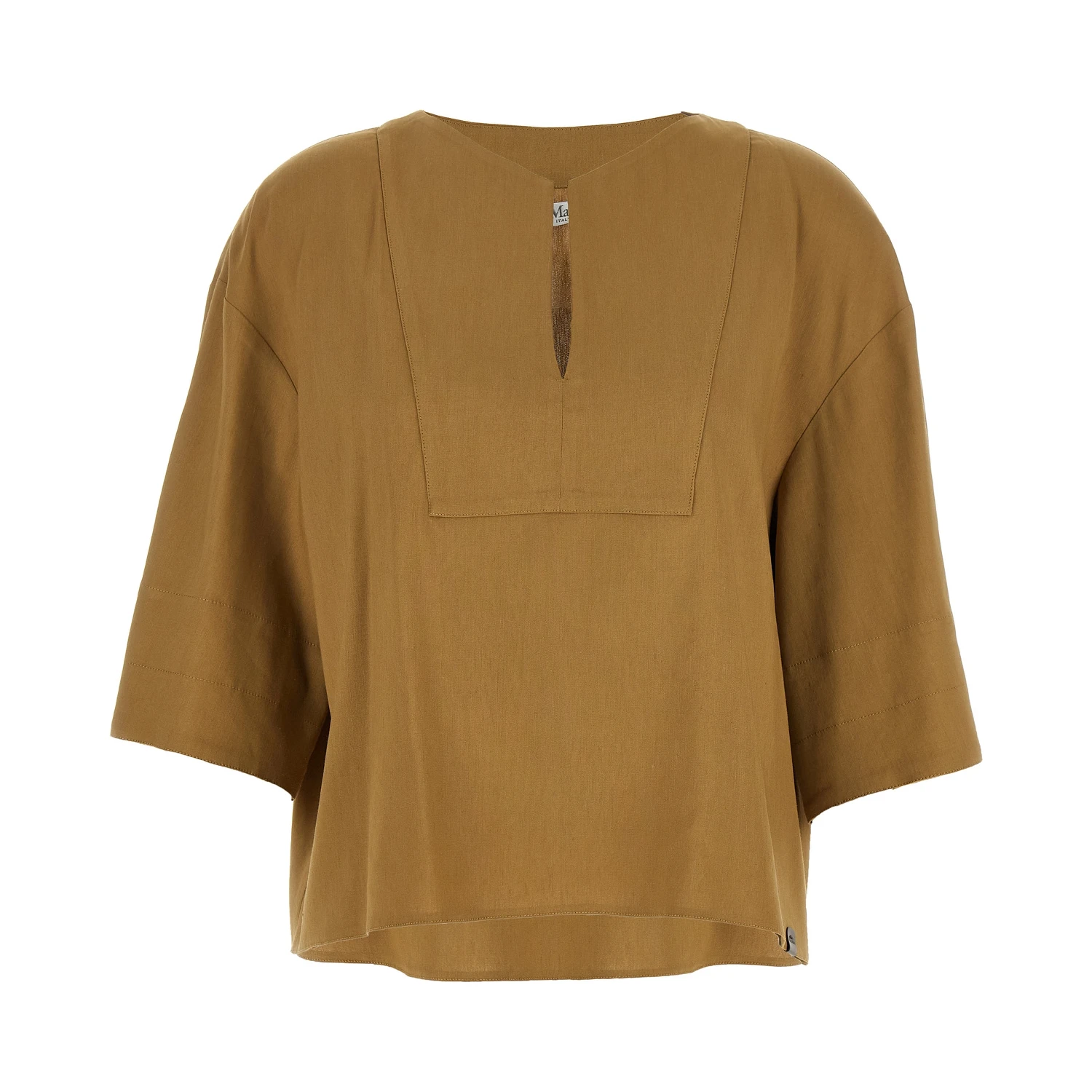 Beige Linen Blouse
