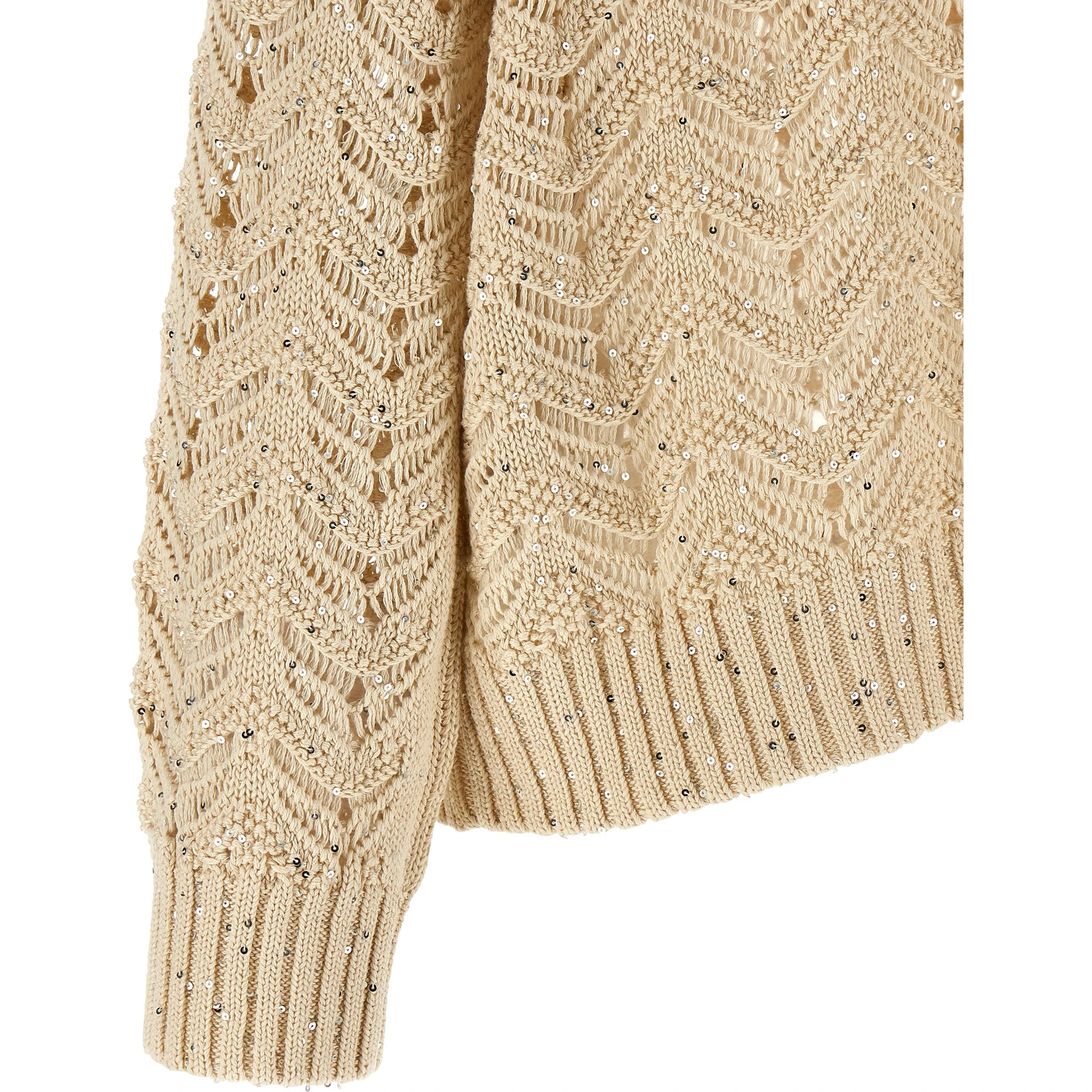 Beige Cotton Cardigan