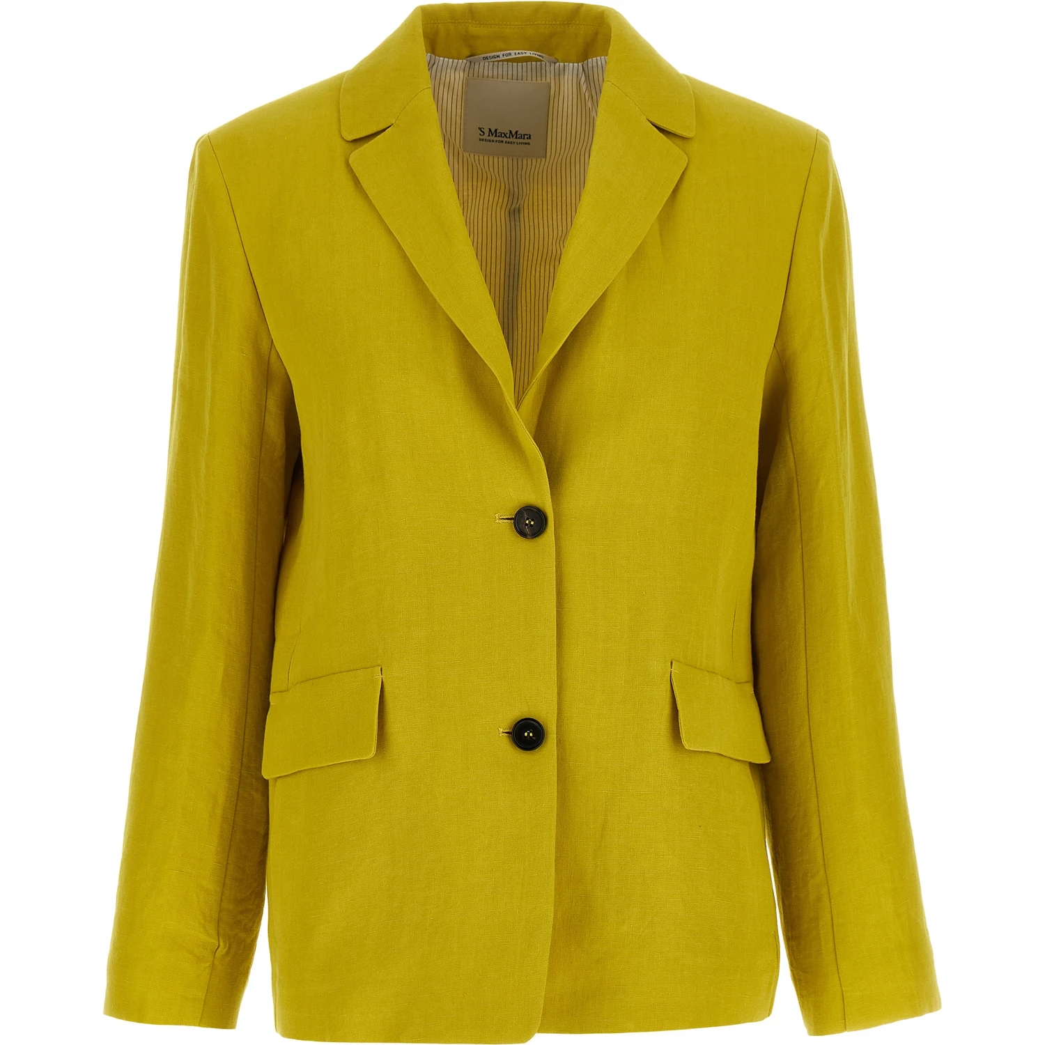 Bicolor Linen Blazer