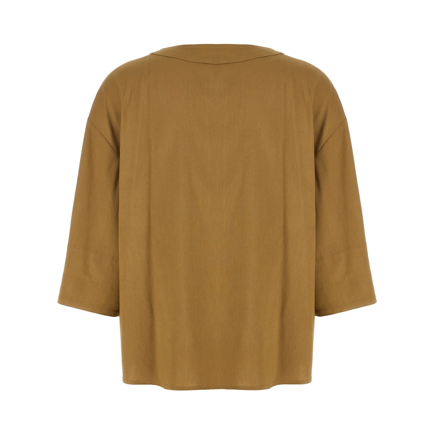 Beige Linen Blouse