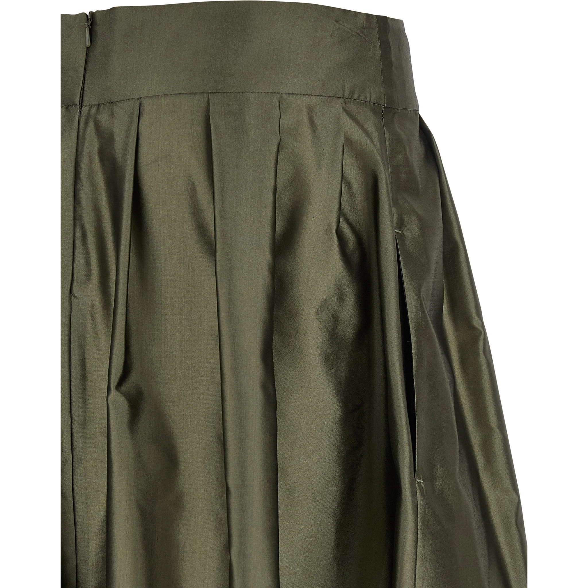Bicolor Polyester Mini Skirt