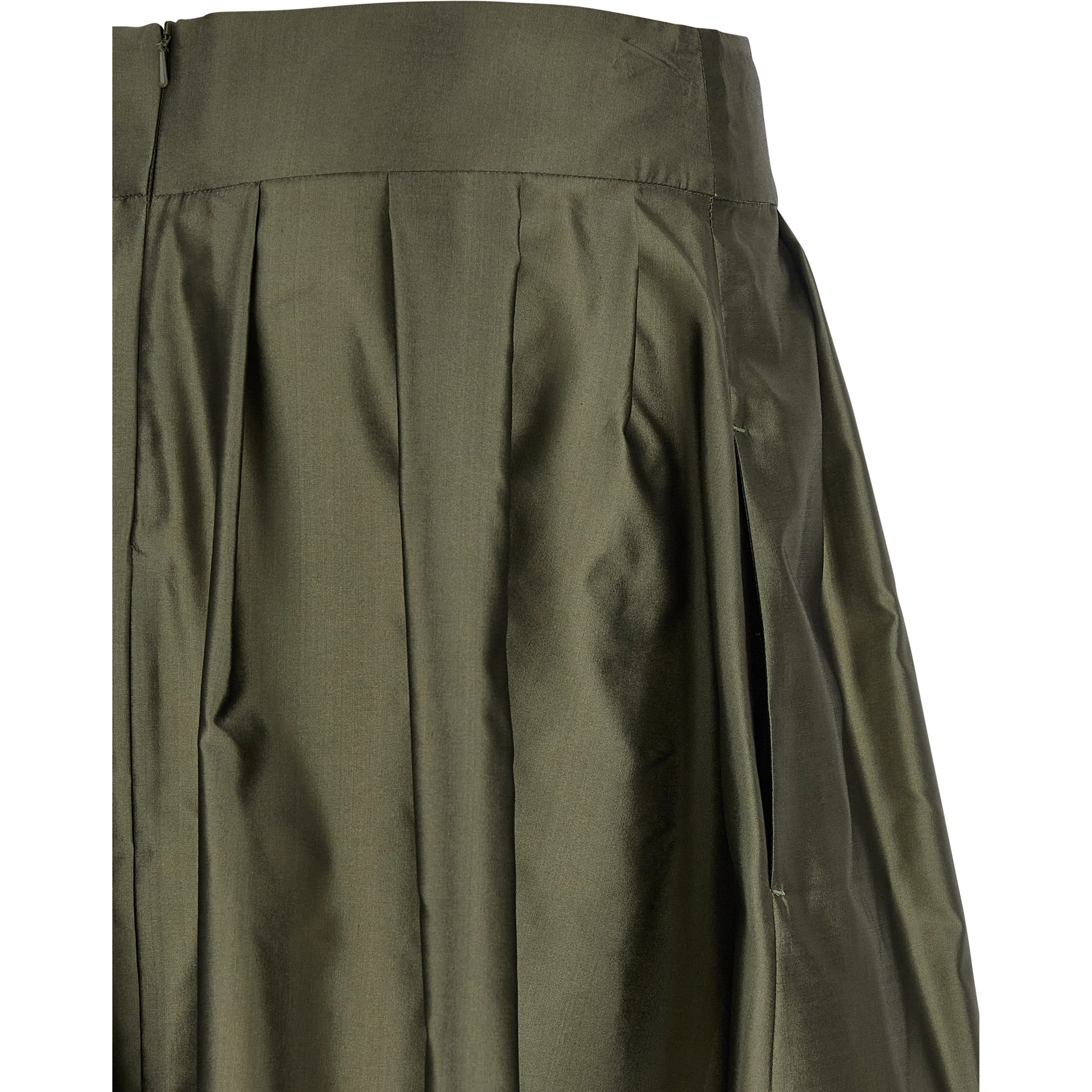 Bicolor Polyester Mini Skirt