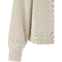 Beige Cotton Sweatshirt
