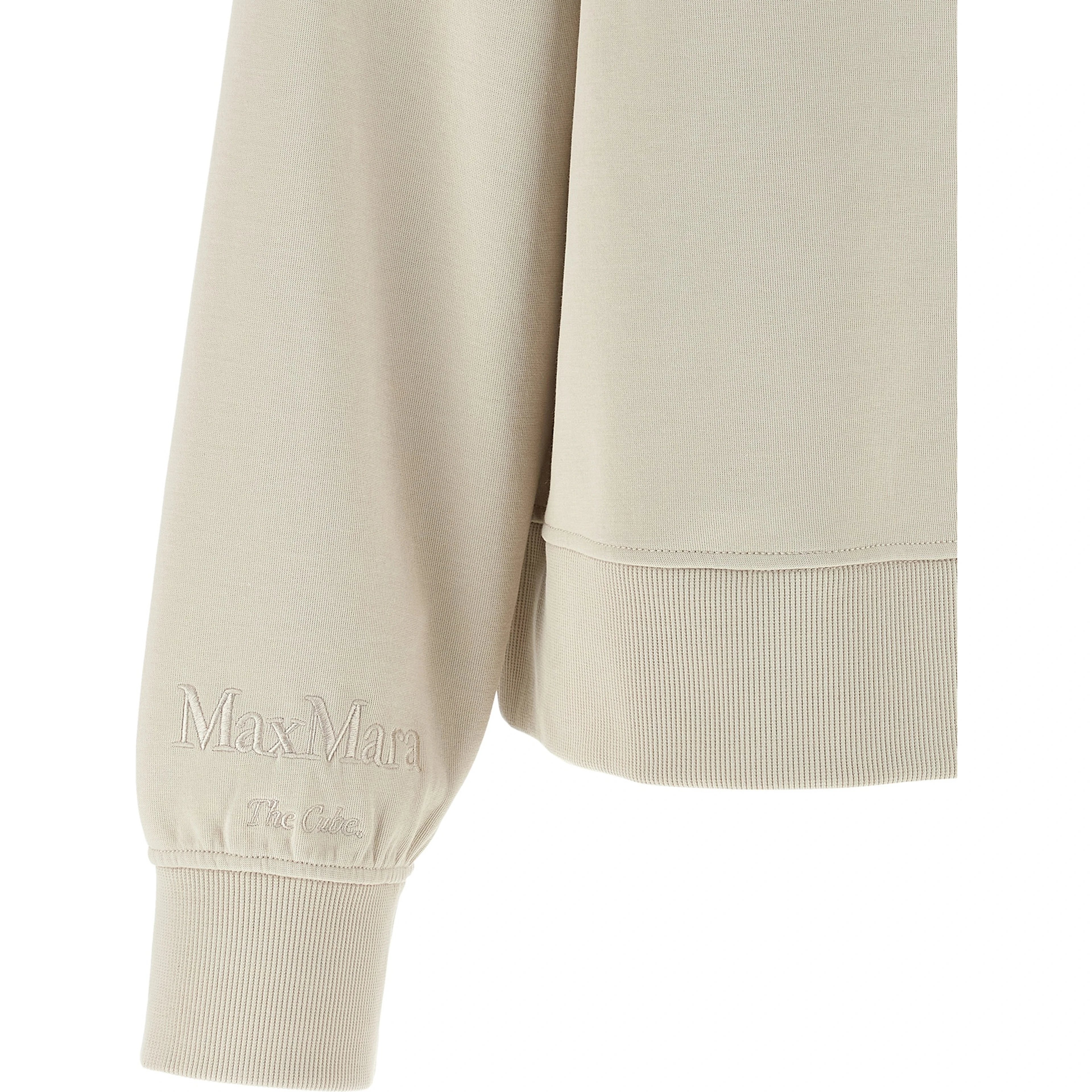 Beige Cotton Sweatshirt