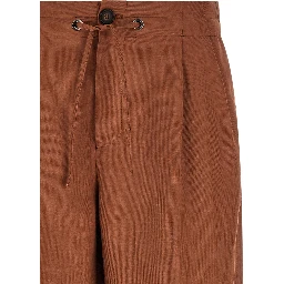 Multicolor Viscose Casual Pants