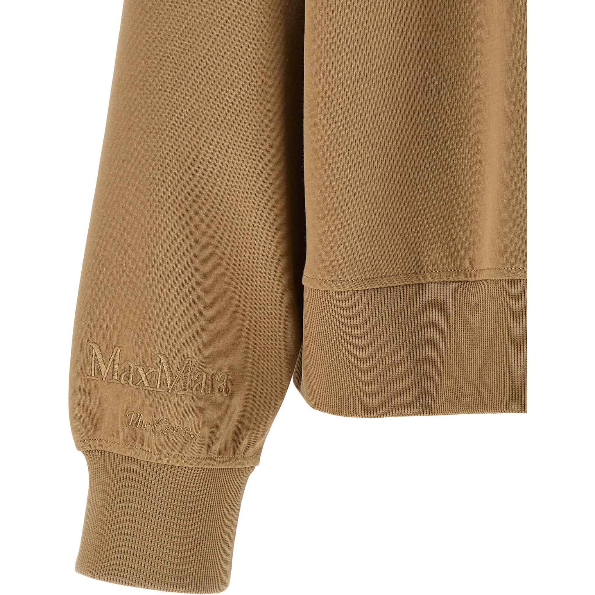 Beige Cotton Hoodie
