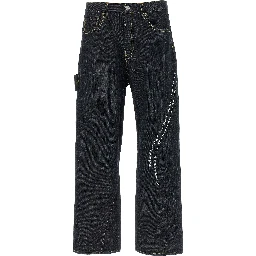 Blue Cotton Jeans Denim