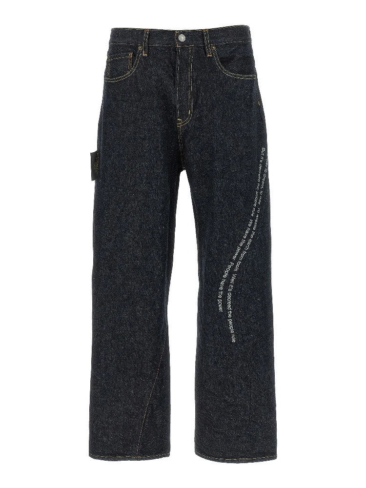 Blue Cotton Jeans Denim