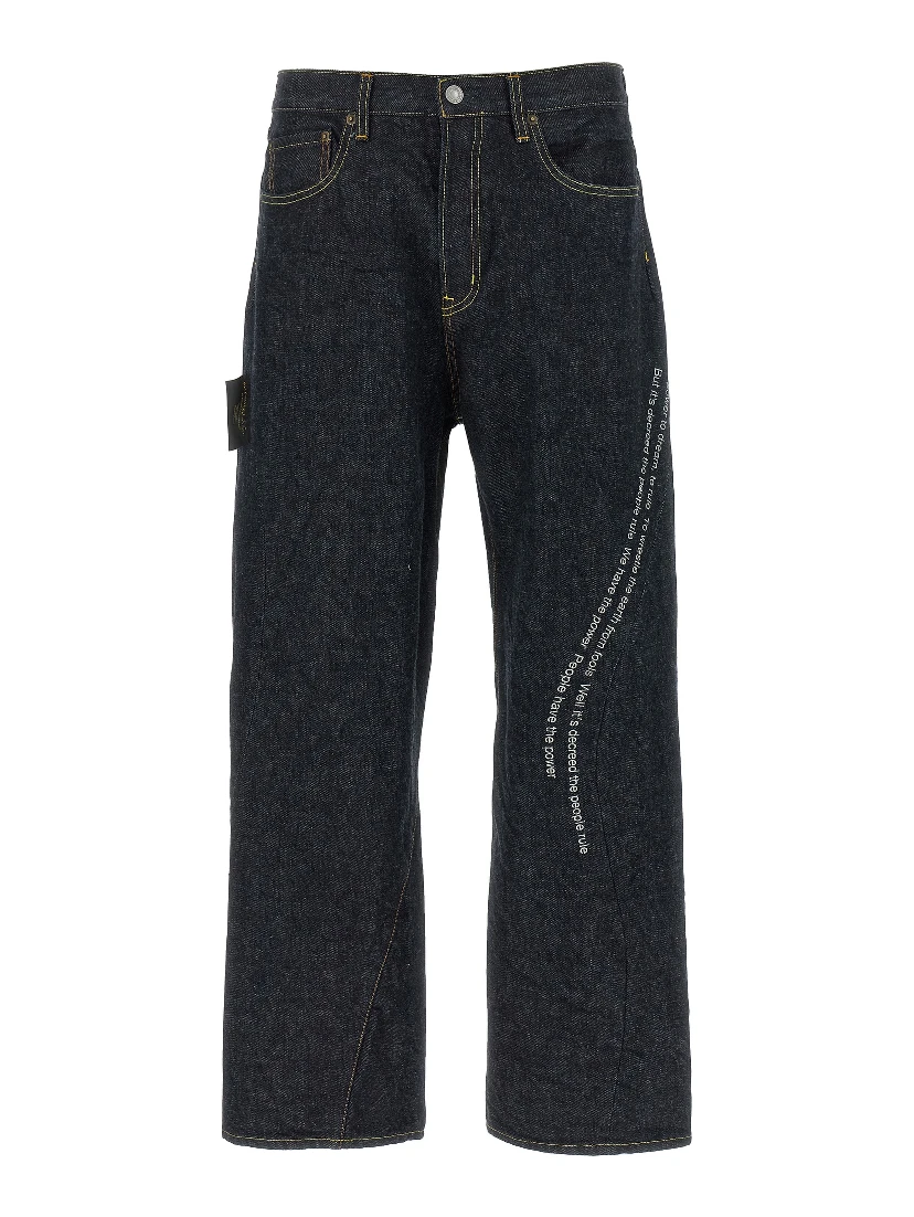 Blue Cotton Jeans Denim