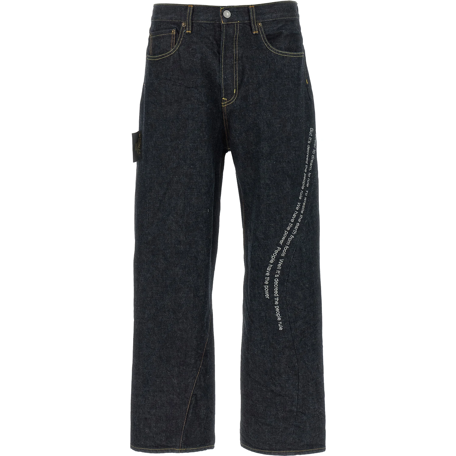 جينز قطني أزرق