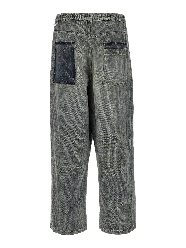 Blue Cotton Tapered Jeans alternative