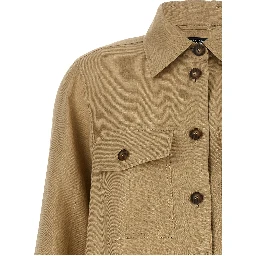 Beige Linen Blouse