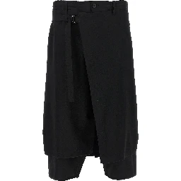 Black Wool Knee Length