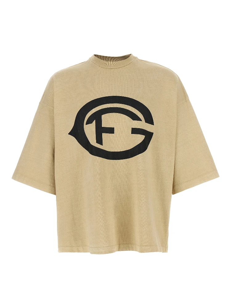 Beige Cotton T-Shirt