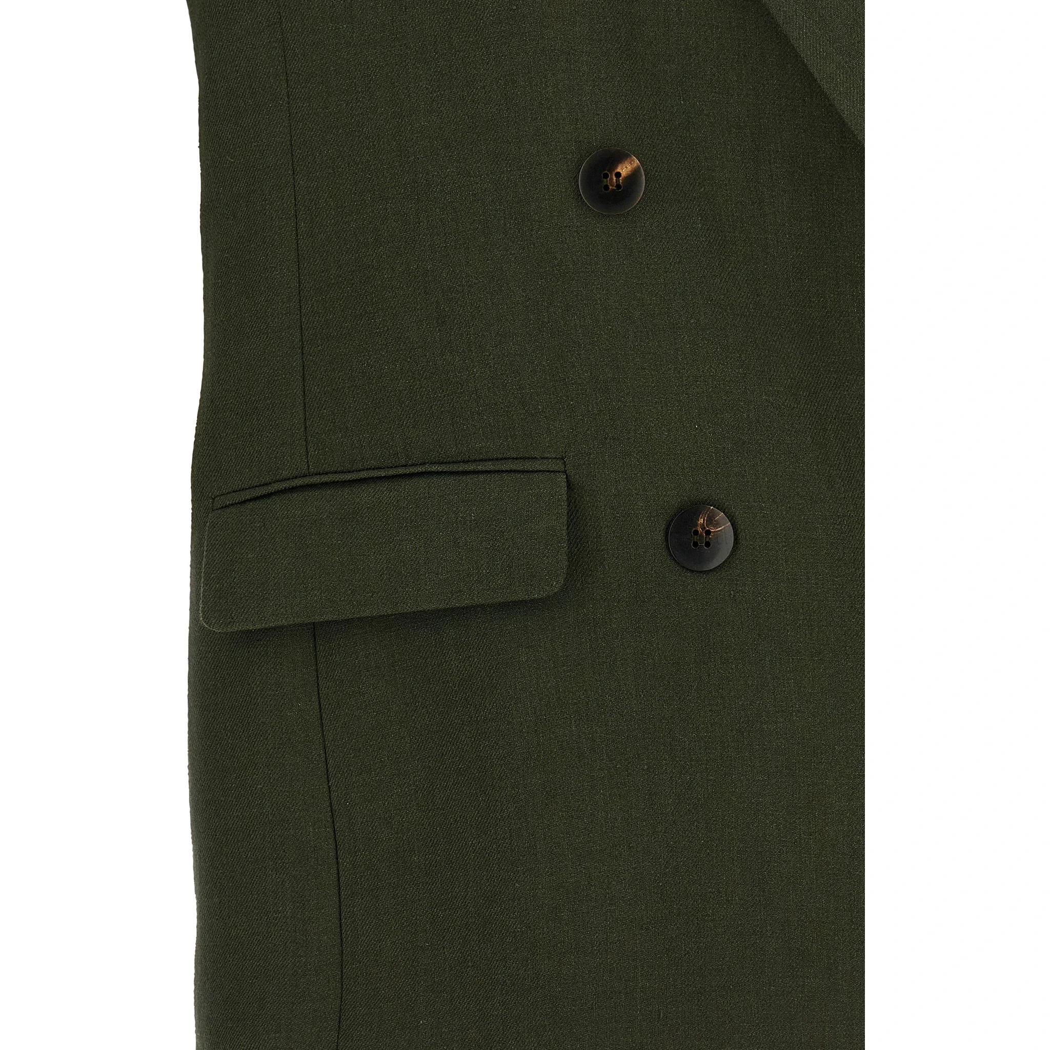 Bicolor Linen Sleeveless Jacket