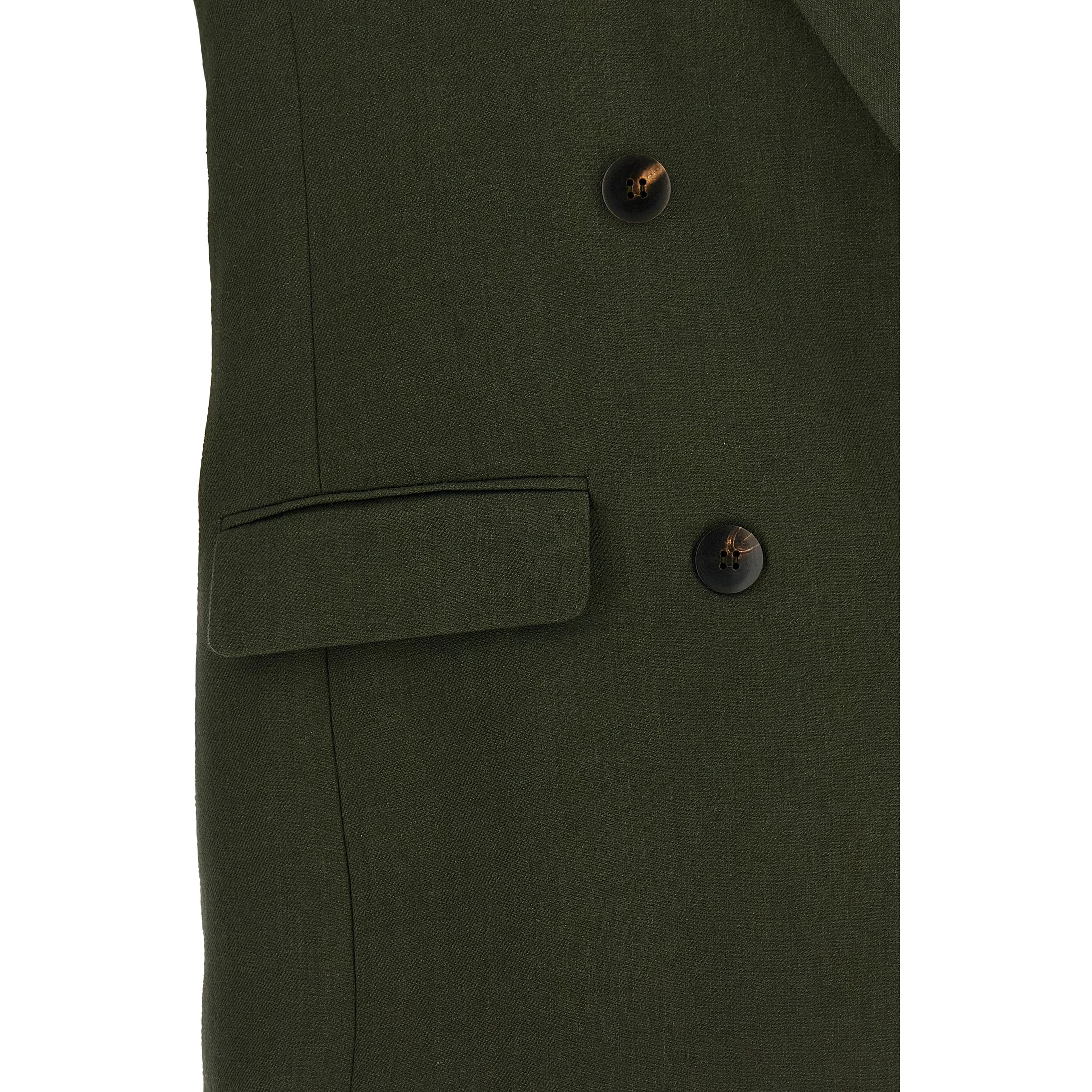 Bicolor Linen Sleeveless Jacket