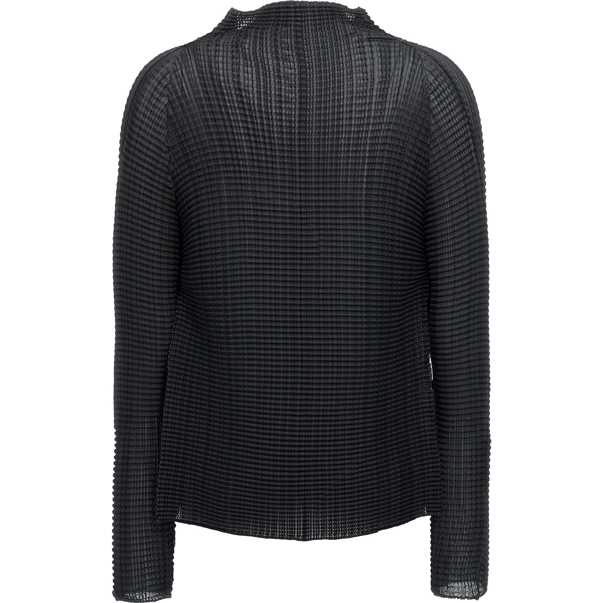 Black Polyester Cardigan
