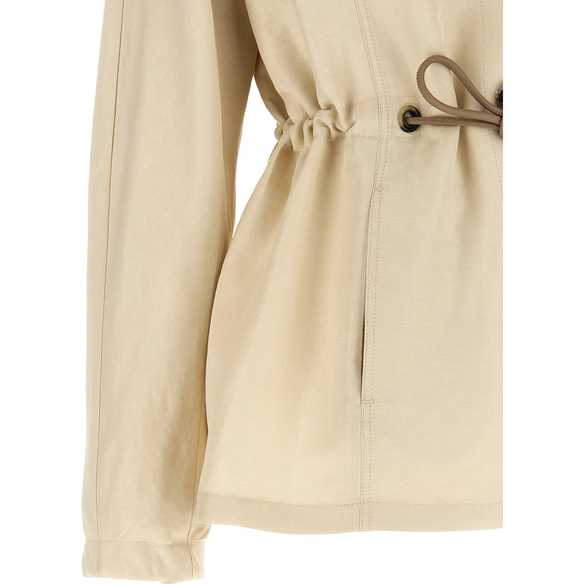 Beige Linen Blazer