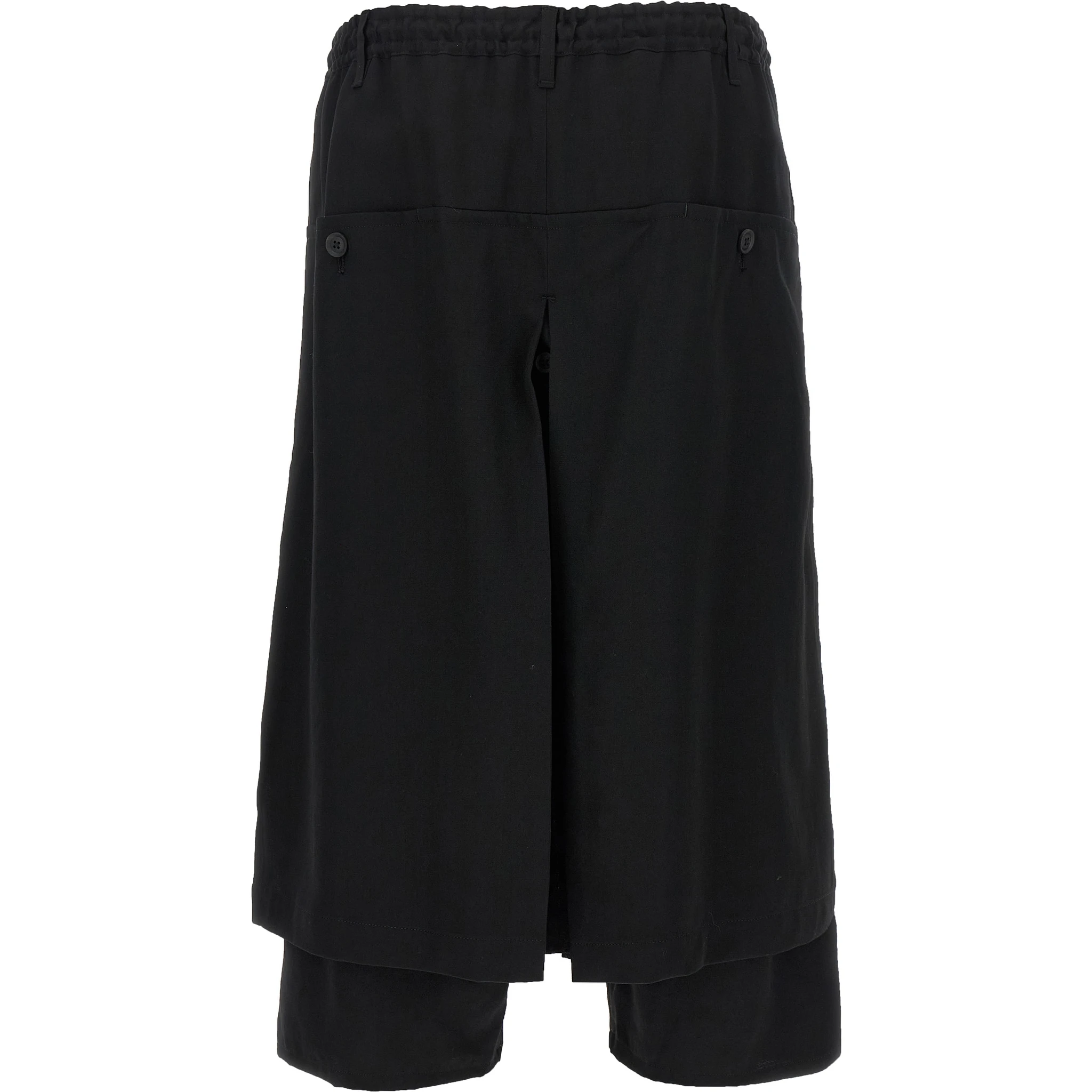 Black Wool Knee Length