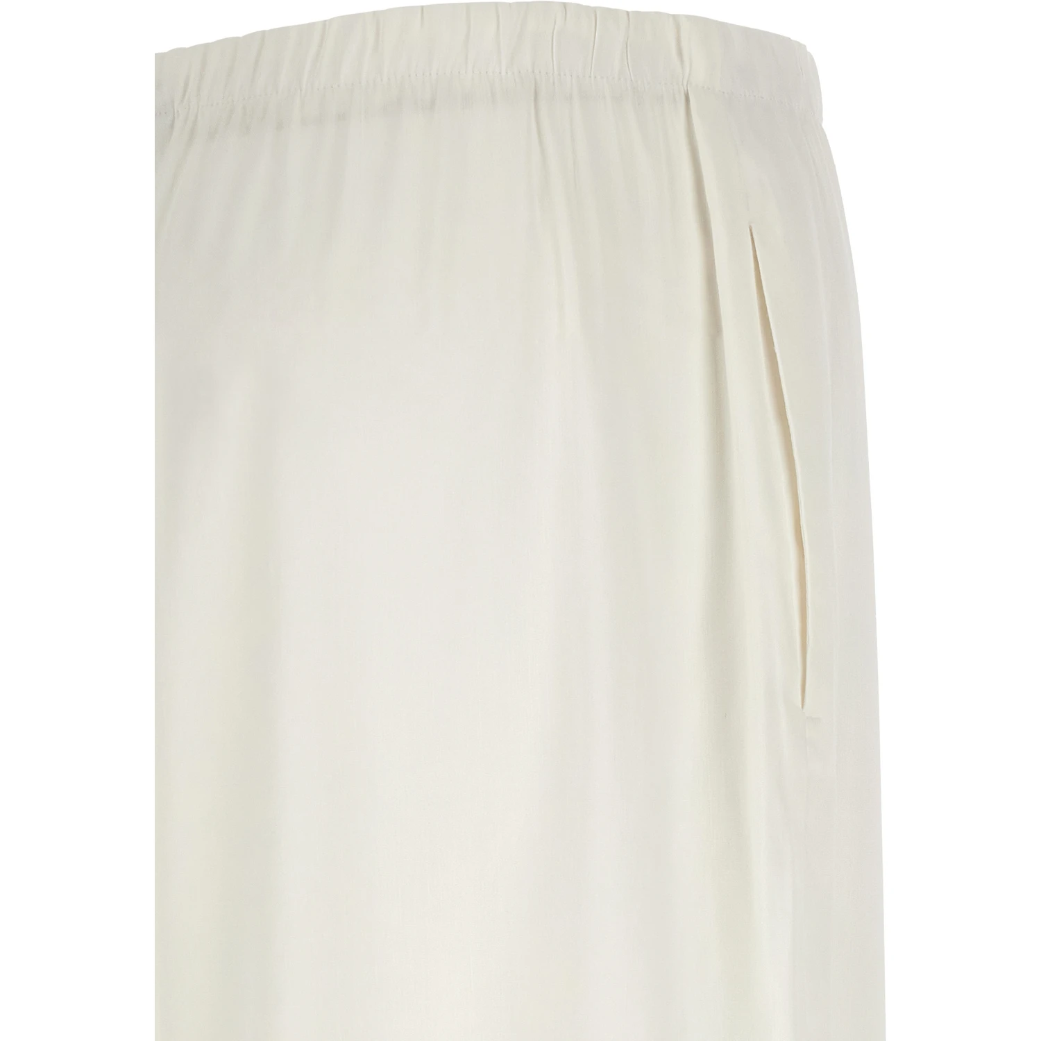 White Linen Casual Pants