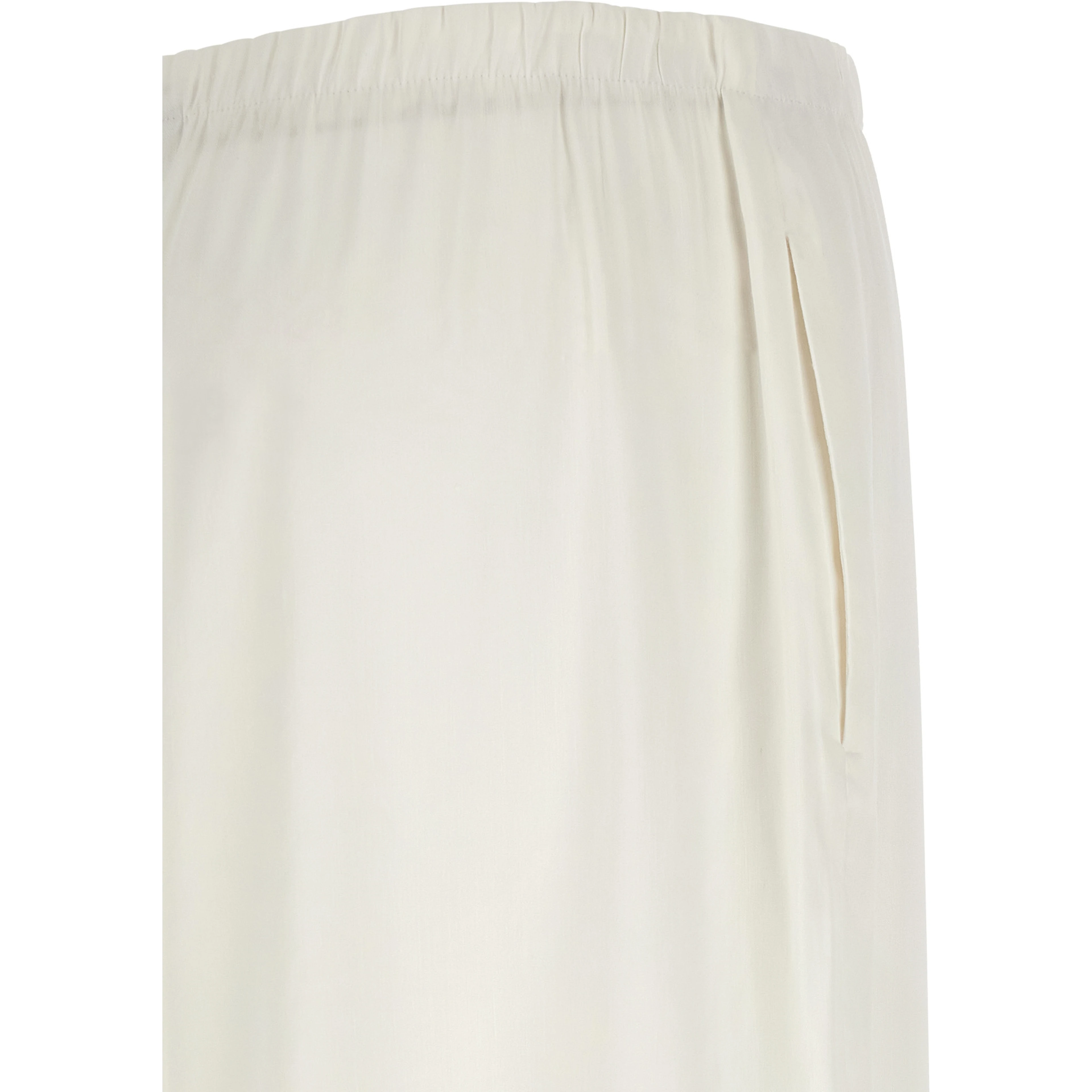 White Linen Casual Pants