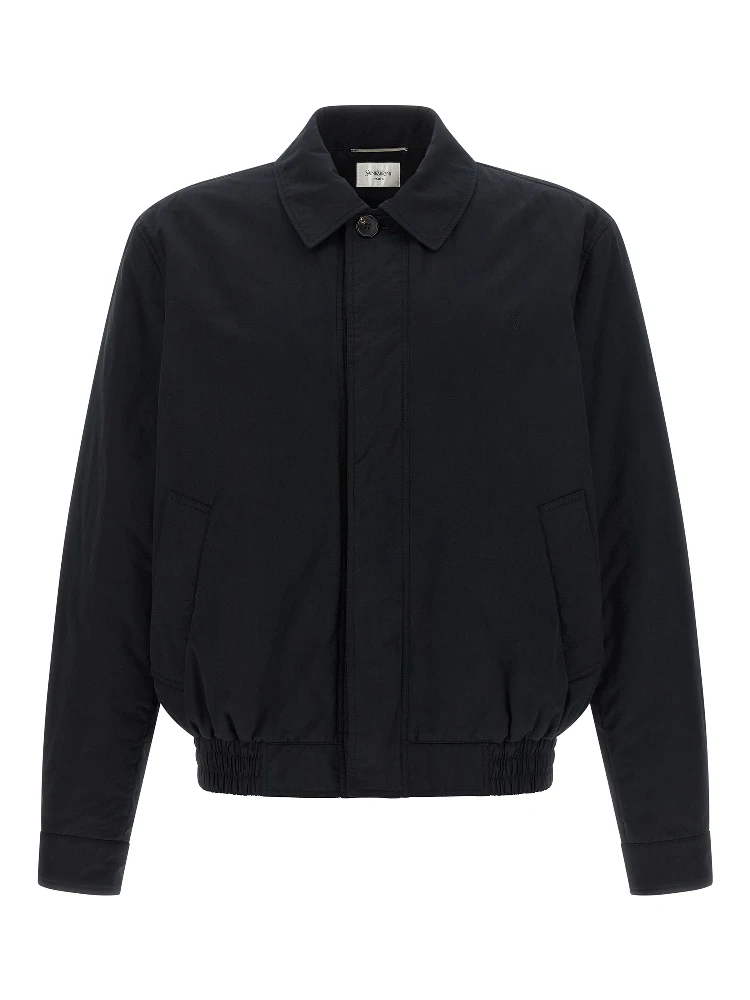 Black Cotton Shell Jacket