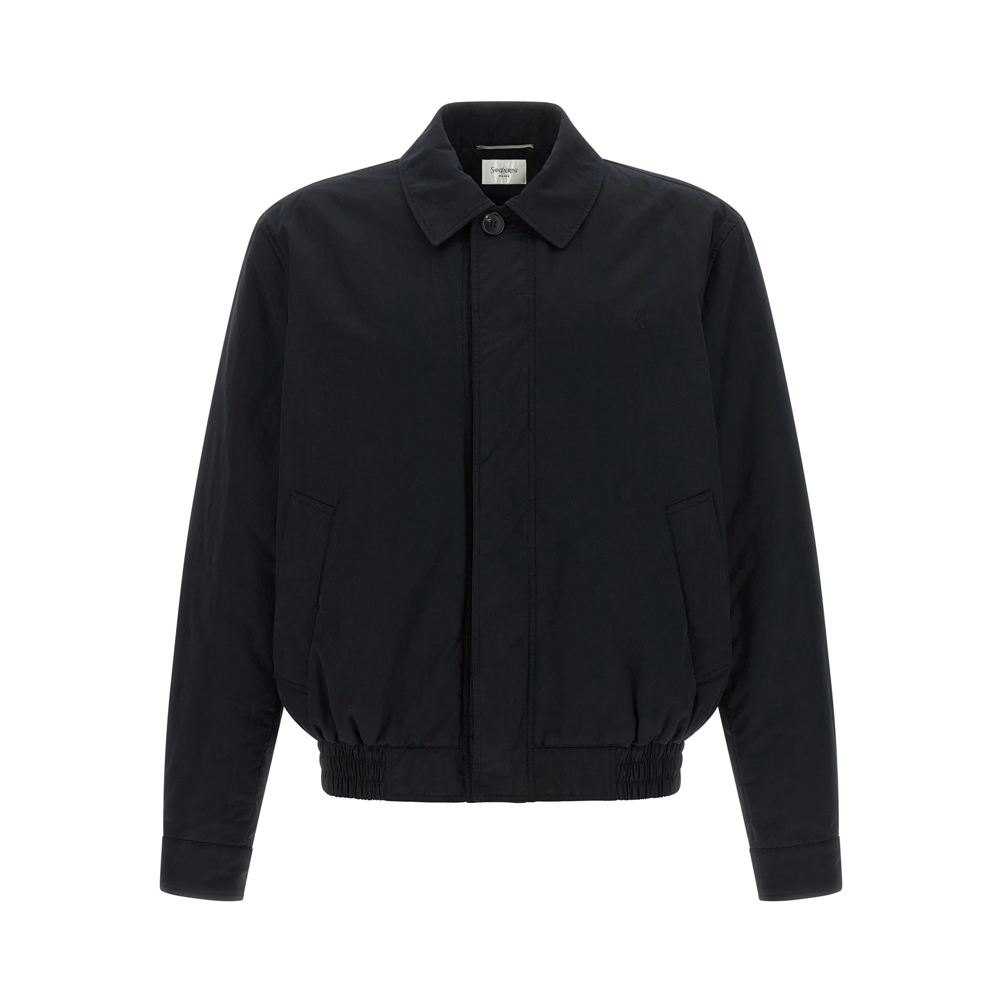 Black Cotton Shell Jacket