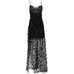 Black Polyester Long Dress