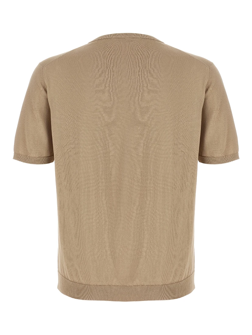 Beige Cotton Cardigan