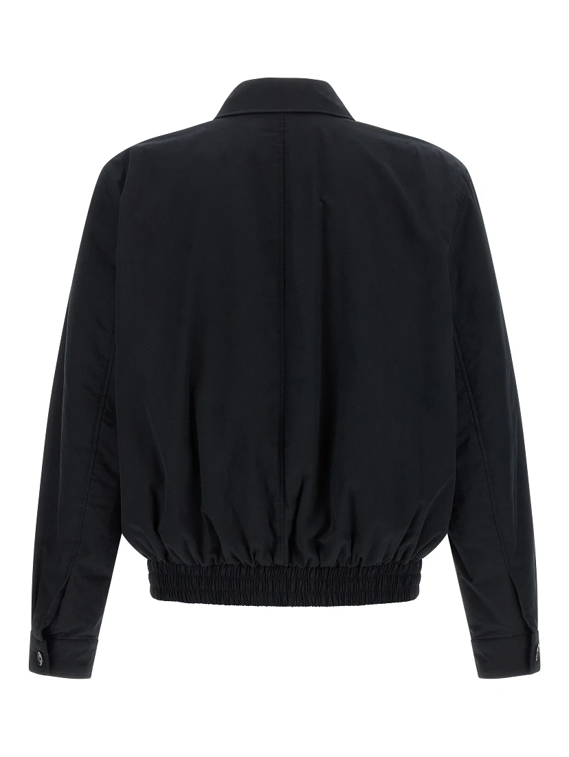 Black Cotton Shell Jacket