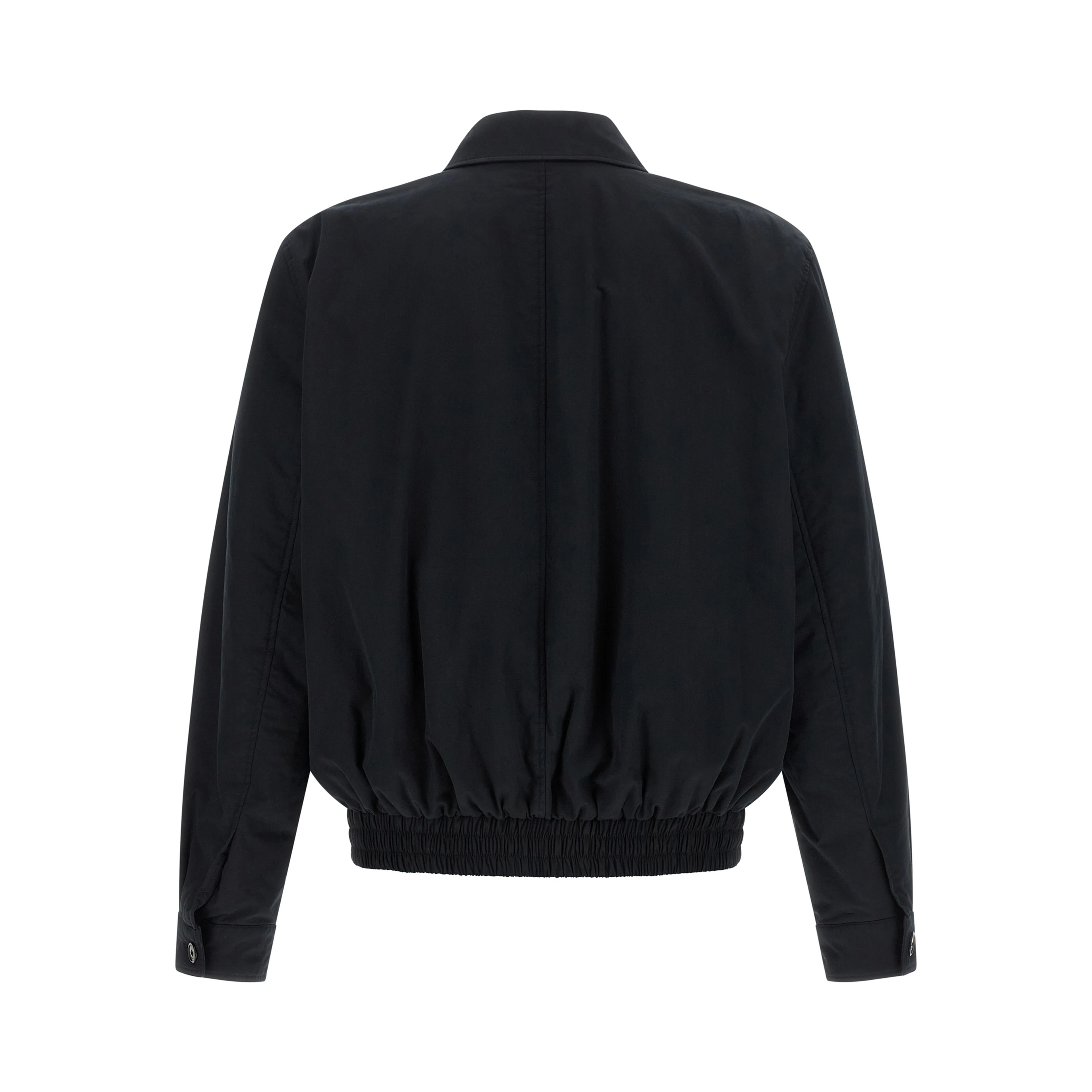 Black Cotton Shell Jacket