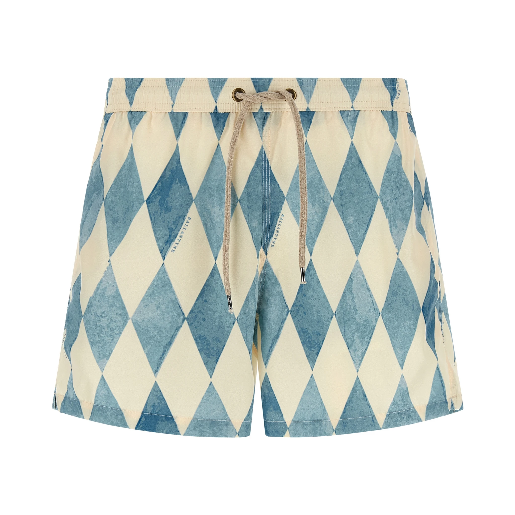 Blue Polyester Swim Shorts