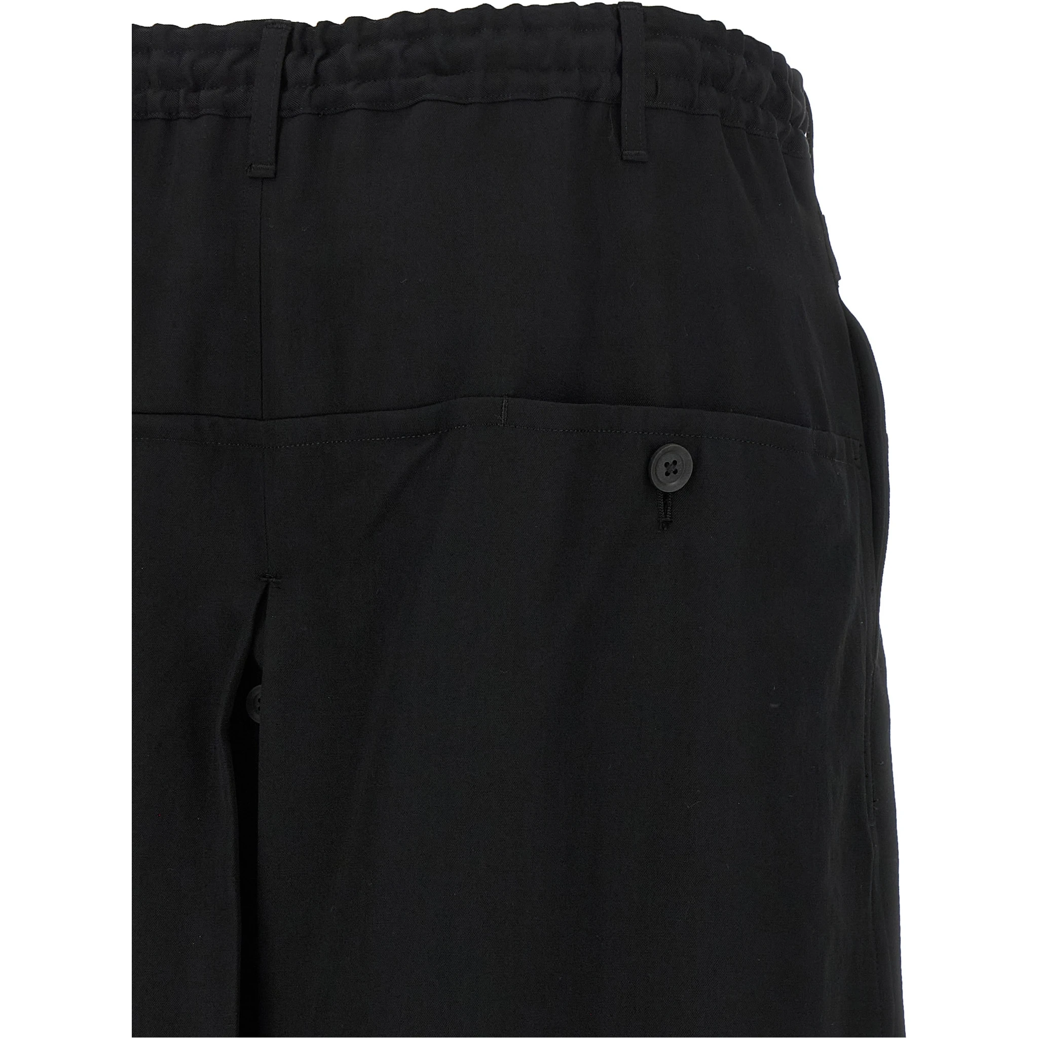 Black Wool Knee Length