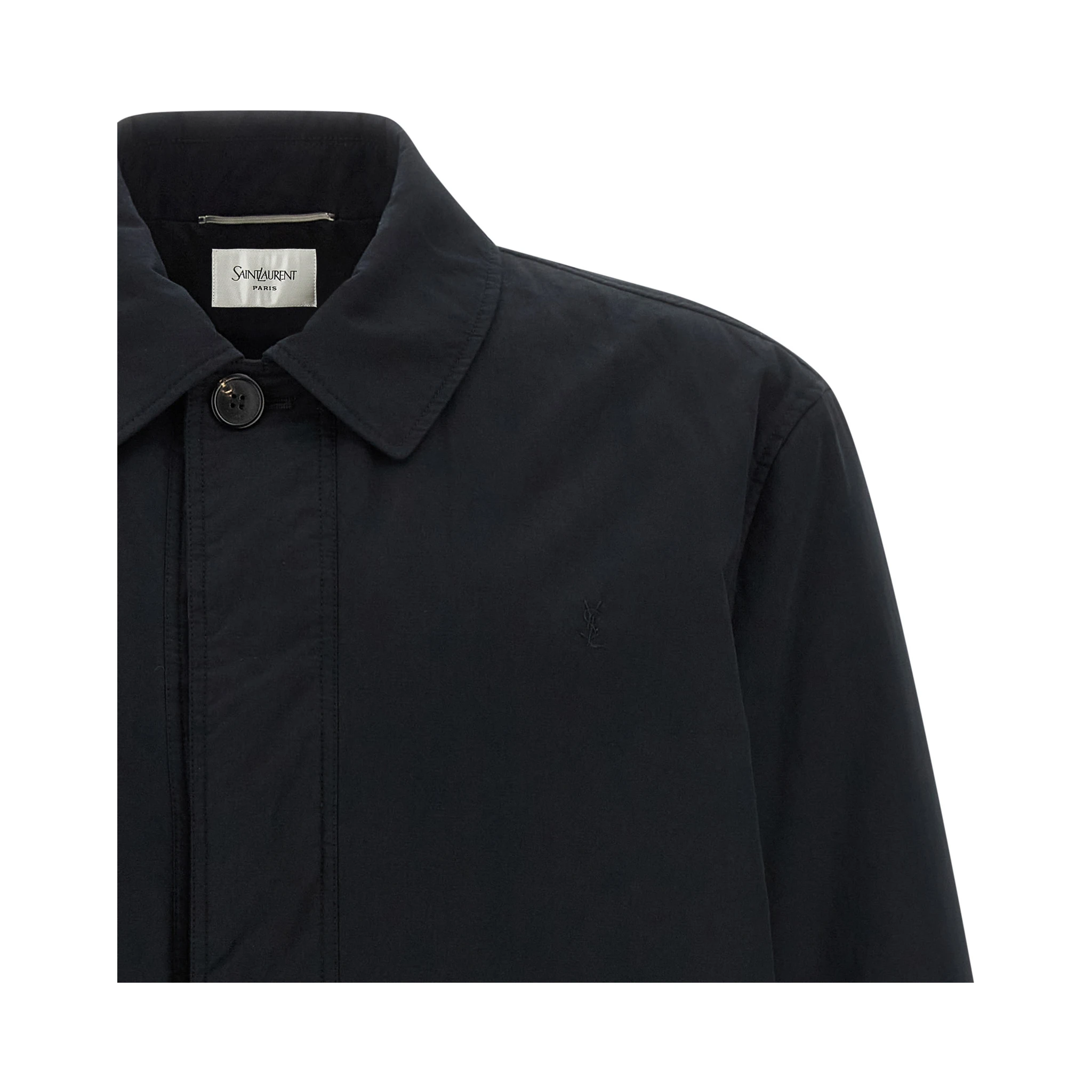 Black Cotton Shell Jacket